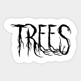 Trees (Scary Text Horror Movie) Font Sticker